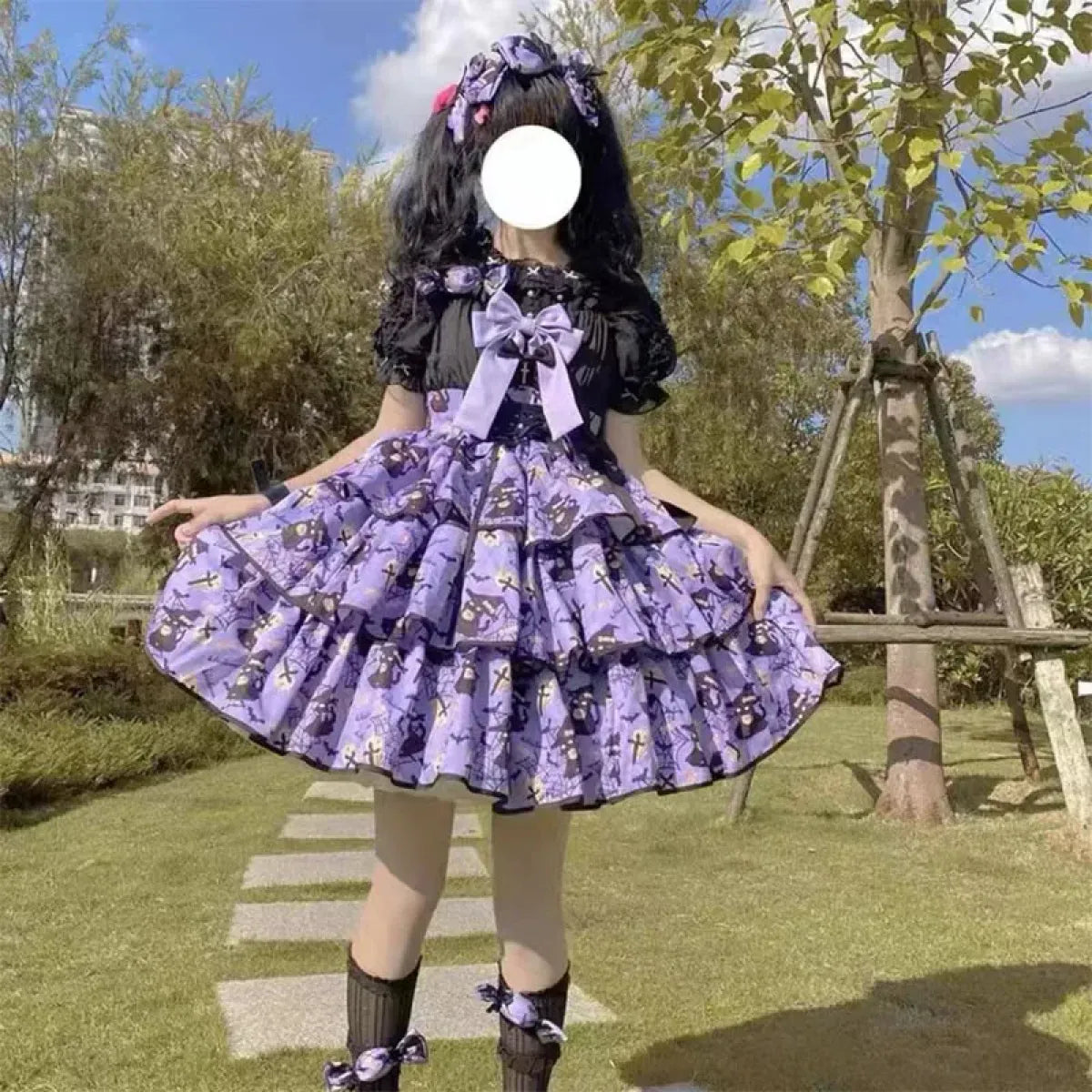 Sweet Lolita Bow Ruffle Dress