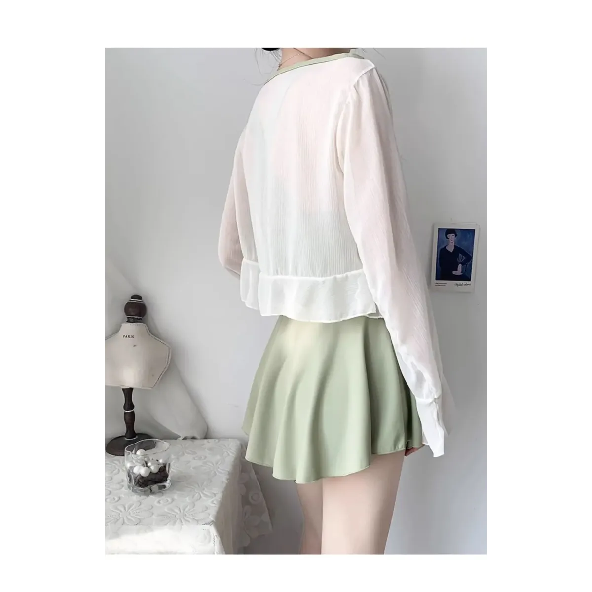 Pleated Cutout Swimsuit Dress – Korean Sexy Summer 2025 Swimwear