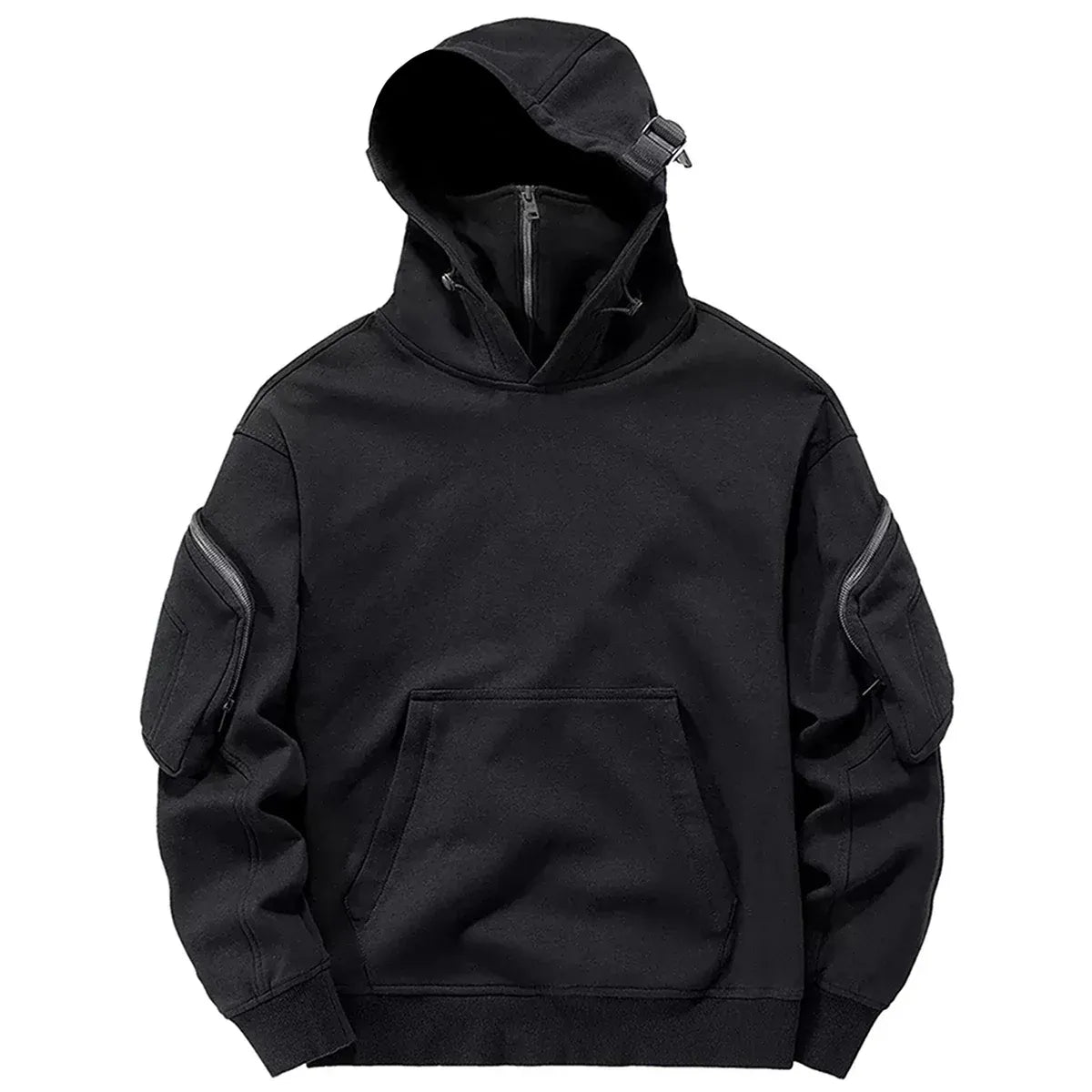 Techwear High Neck Hoodie