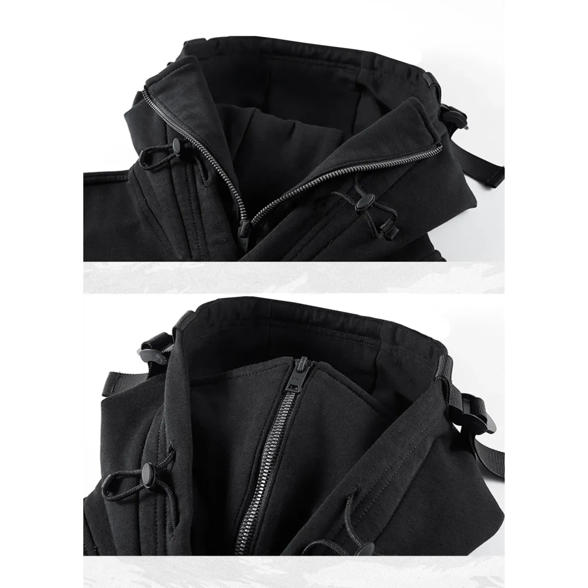 Techwear High Neck Hoodie