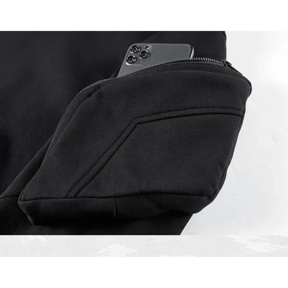 Techwear High Neck Hoodie