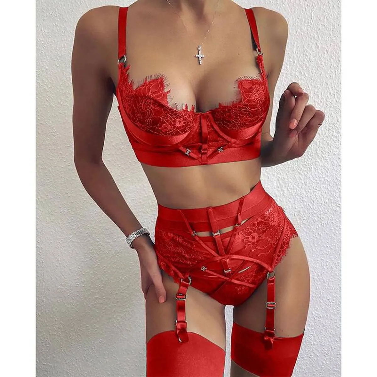 Sexy Two Pieces Lace Set