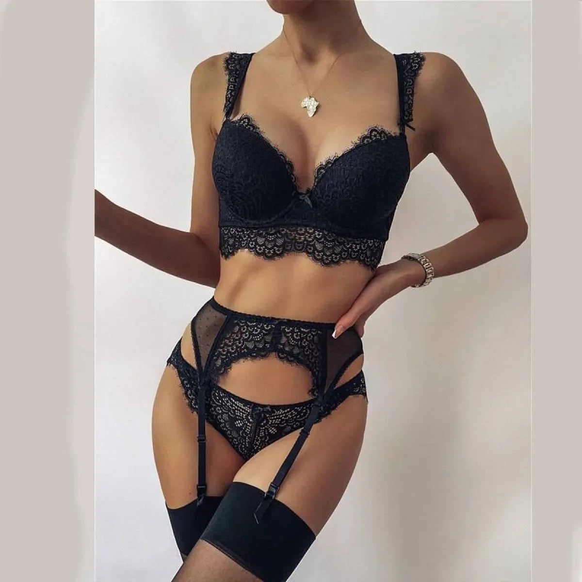 Sexy Two Pieces Lace Set