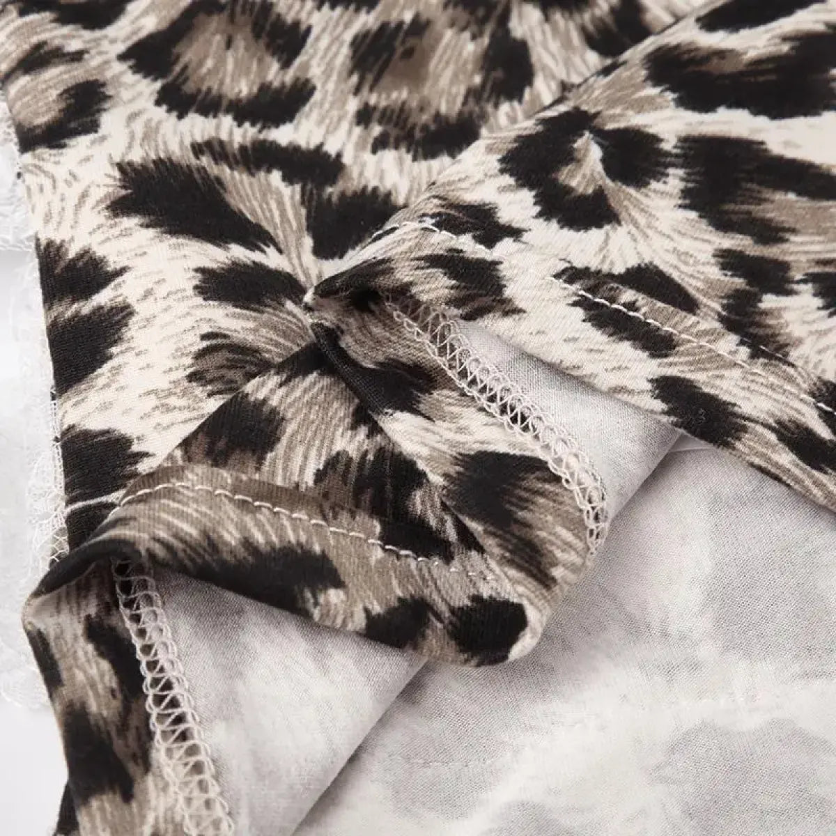 Leopard Print Lace Ruffle Tank Top – Y2K Coquette Cropped Camisole