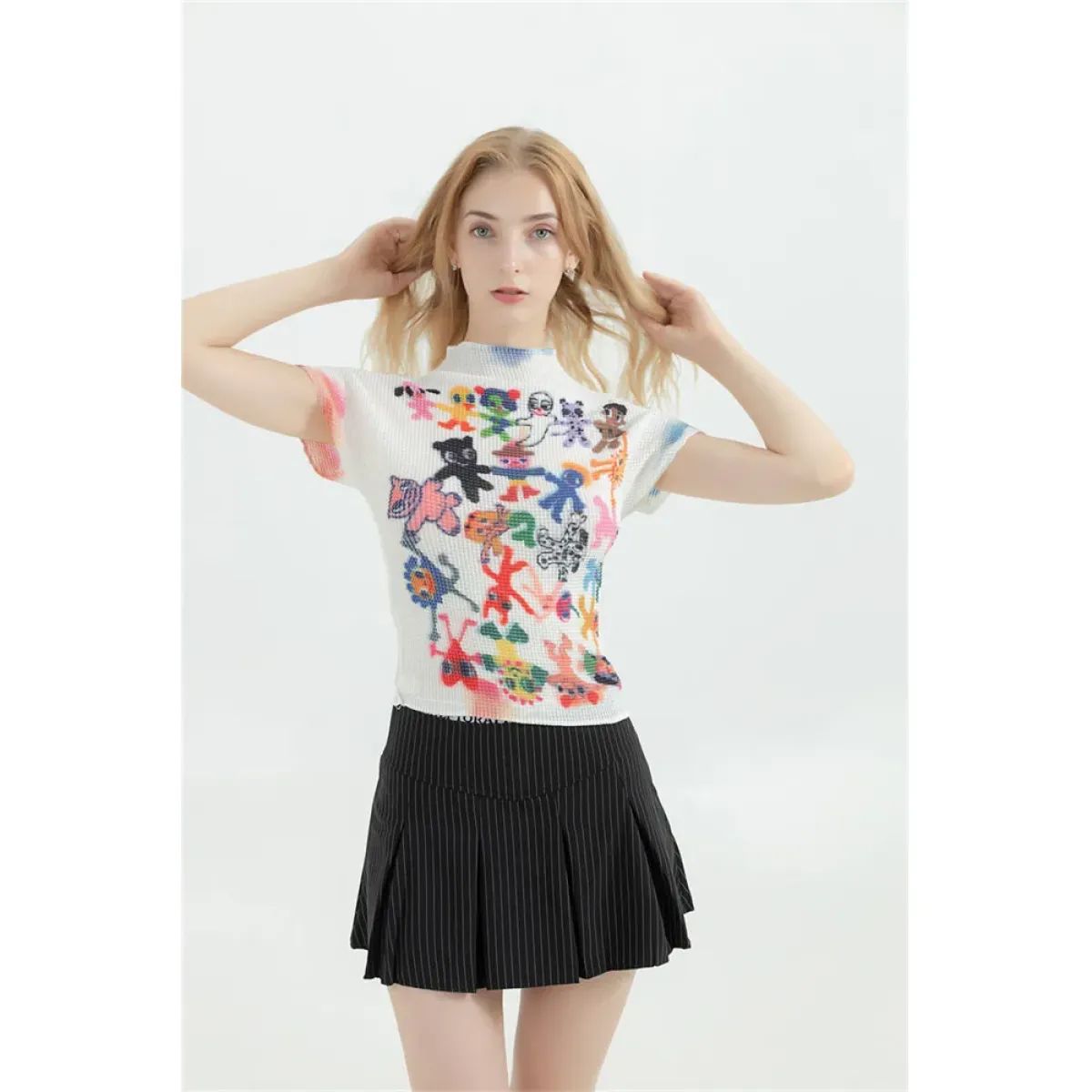 Y2K Graphic Print Women's T-Shirt - Harajuku Korean Fashion O-Neck Tee