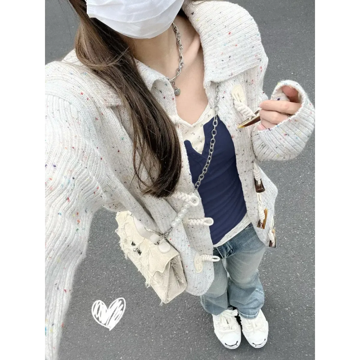 Layered Lace Trim Top – Y2K Harajuku Slim Fit Tee