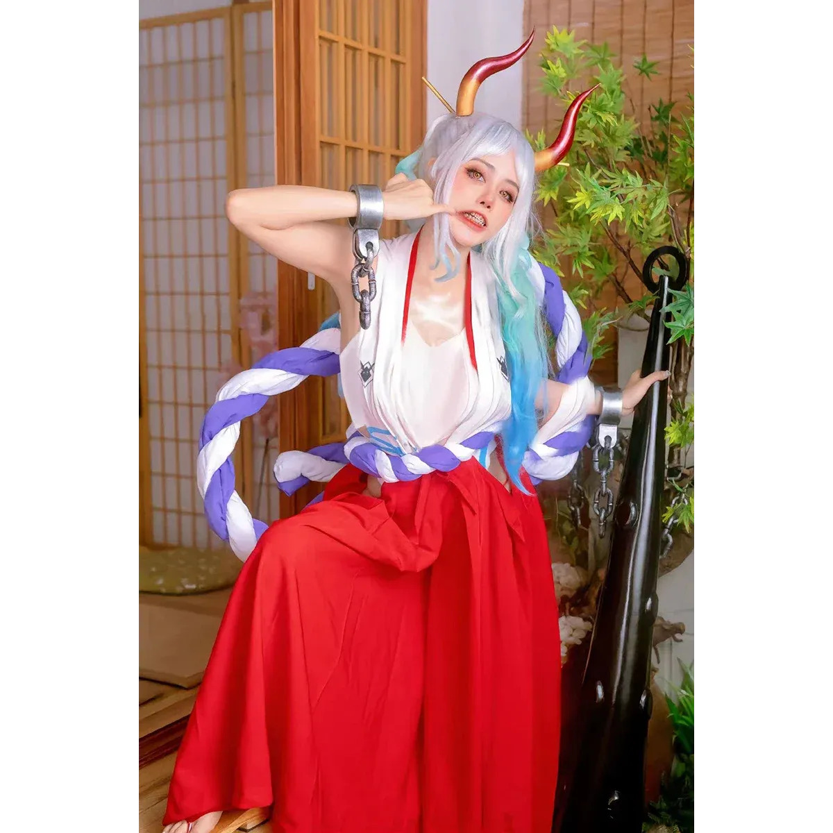 One Piece Yamato Cosplay - Kimono Uniform & Wig