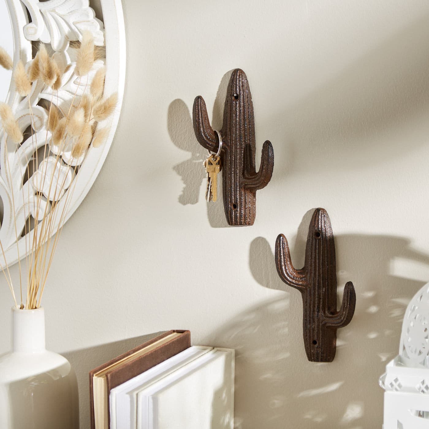 CACTUS WALL HOOK SET OF 2