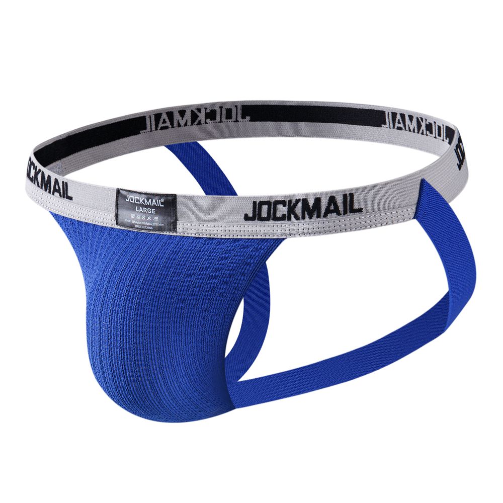 JOCKMAIL Sexy Underwear Men Jockstrap Blue