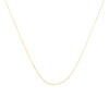 Solid 10K Yellow Gold 0.5mm Slim and Dainty Unisex 18" Rope Chain Necklace