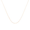 Solid 10K Yellow Gold 0.5mm Slim and Dainty Unisex 18" Rope Chain Necklace