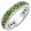 1.33 Carat Genuine Chrome Diopside .925 Sterling Silver Ring
