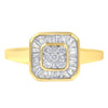 10K Yellow Gold Diamond Cocktail Ring (1/2 Cttw, I-J Color, SI2-I1 Clarity) - Size 6