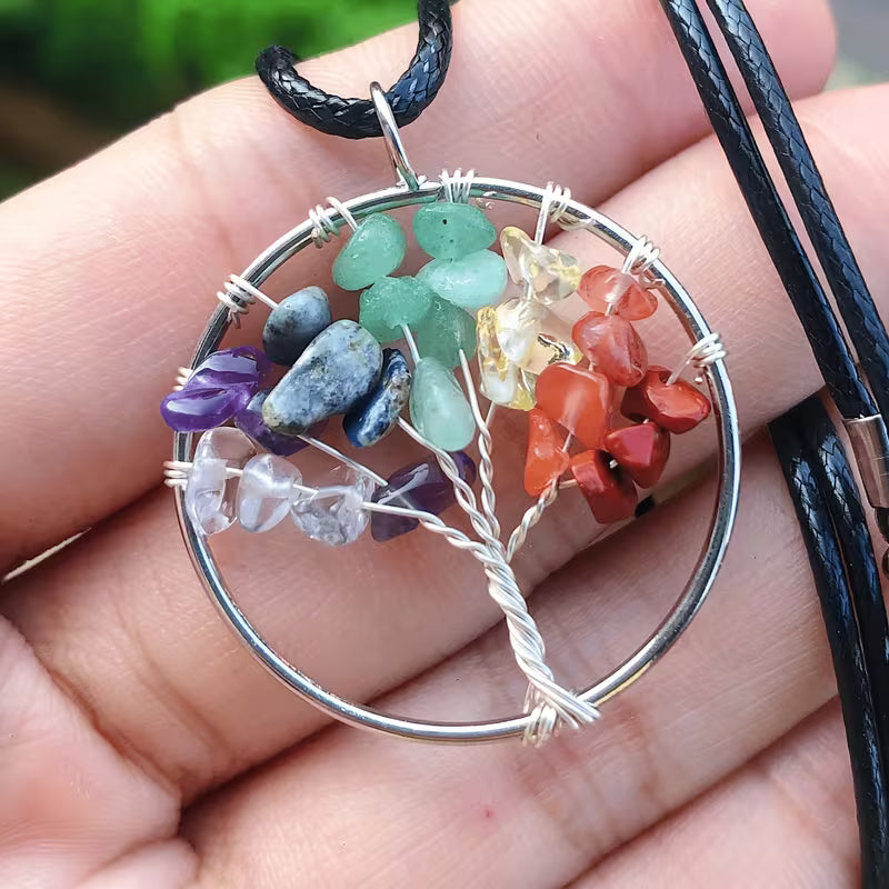 Chakra Tree of Life Pendant Necklace