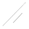 2.0mm 14k White Gold Light Rope Chain