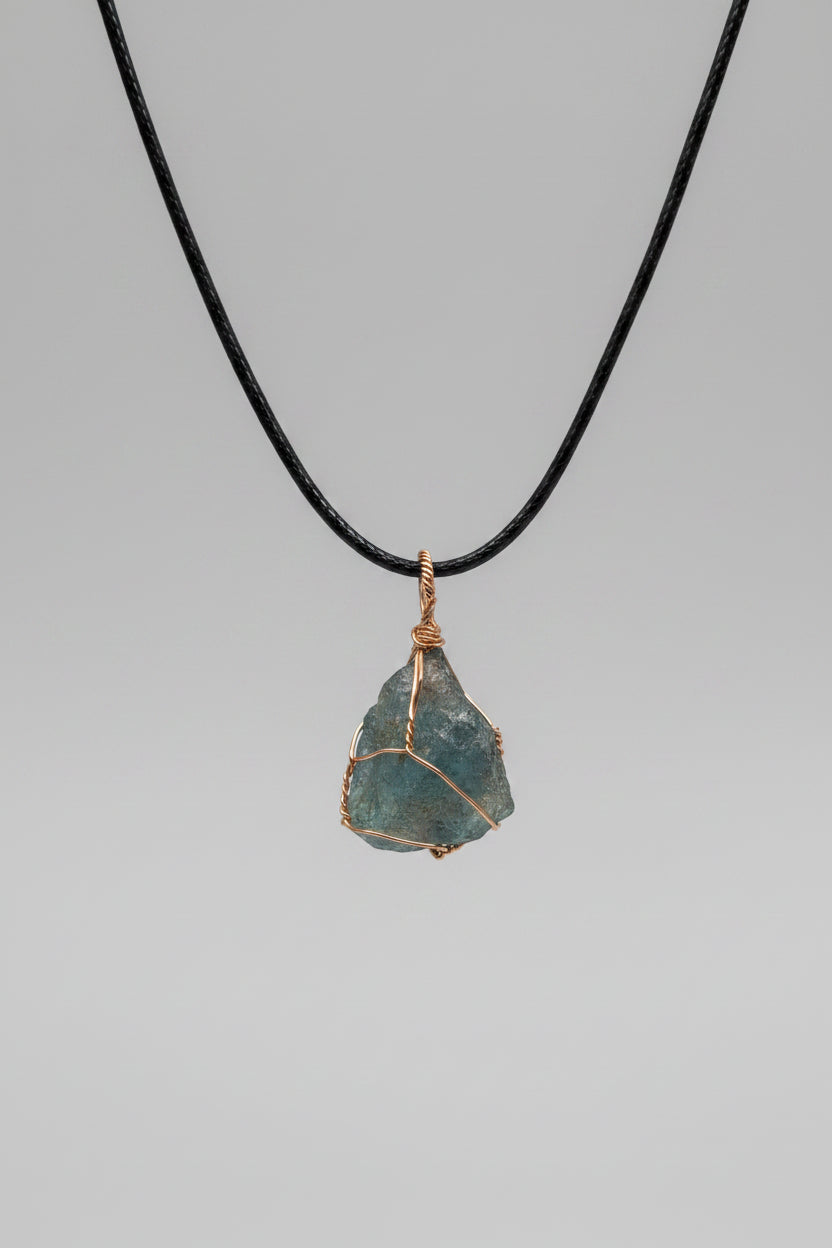 Wire Wrapped Pendant Necklace