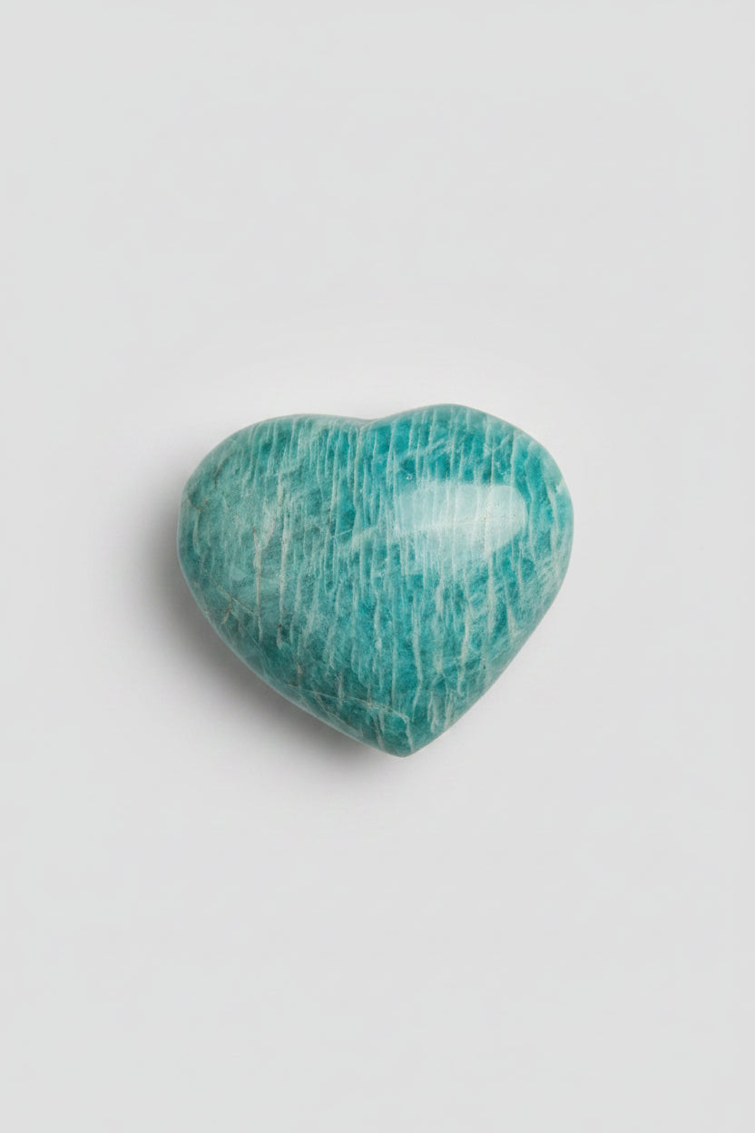 Handcarved Amazonite Amazon Colorado Jade Heart