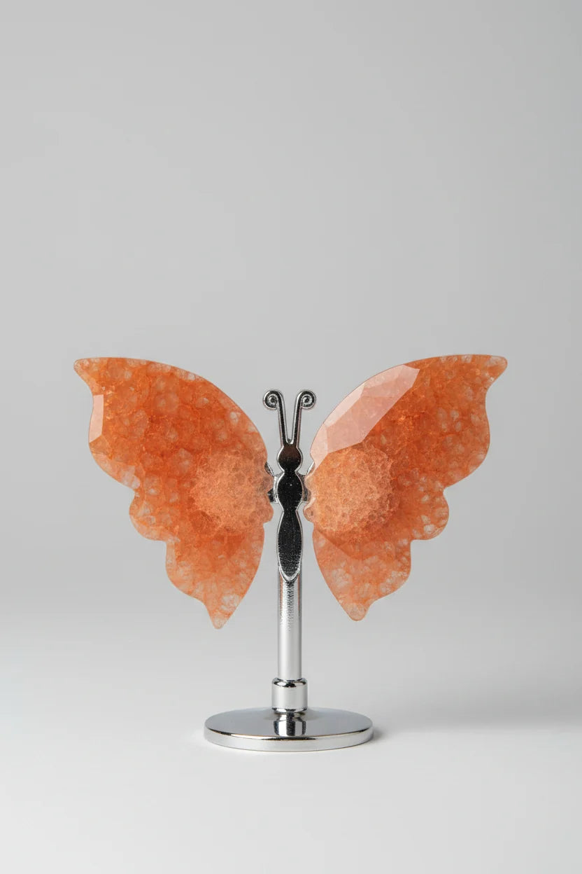 Strawberry Quartz Butterfly - Image 1