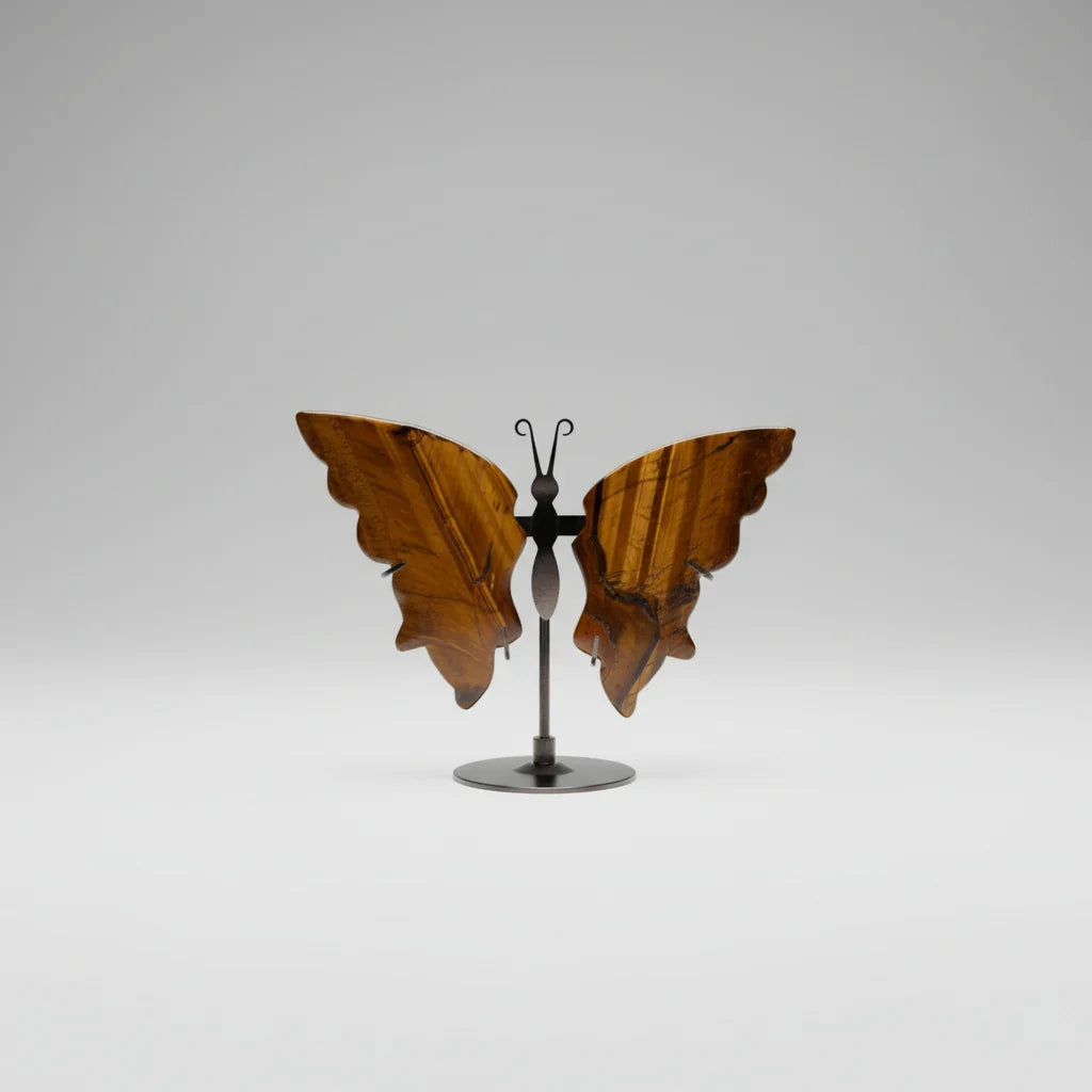 Tiger's Eye Butterfly With Stand - Image 1