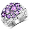 2.64 Carat Genuine Amethyst .925 Sterling Silver Ring