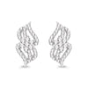 0.68 Carat Genuine White Diamond 14K White Gold Earrings (G-H Color, SI1-SI2 Clarity)