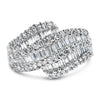 14K White Gold Diamond Cocktail Ring Band (1 3/4 Cttw, H-I Color, SI2-I1 Clarity) - Size 6-1/2