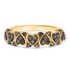 10K Yellow Gold Plated .925 Sterling Silver 1/3 cttw Natural Diamond Band Ring - Size 7
