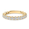 14K White Gold 1.00 Cttw Round Diamond Prong Set Wedding Band