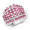 2.70 Carat Genuine Ruby .925 Sterling Silver Ring