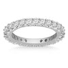 14k White Gold Common Prong Round Diamond Eternity Ring