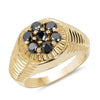 0.91 Carat Genuine Black Diamond .925 Sterling Silver Ring