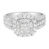 14K White Gold Diamond Vintage Ring (1 cttw, H-I Color, I1-I2 Clarity)