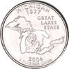 2004-P Michigan Statehood Quarter