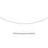 2.5mm 14k White Gold Pendant Chain with Textured Links