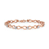 10K Rose Gold Plated .925 Sterling Silver 1/2 Cttw Diamond Infinity Link Tennis Bracelet (H-I Color, I2-I3 Clarity) -7â€
