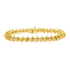 10KT Yellow Gold Plated .925 Sterling Silver 1 cttw Prong-Set Diamond Link Bracelet (J-K, I1-I2) - 7.5"