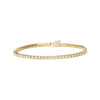 14K Yellow Gold 6.0 Cttw Classic 4 Prong Set Round Brilliant Cut Diamond Tennis Bracelet (K-L Color, VS2-SI1 Clarity) - 7.25"