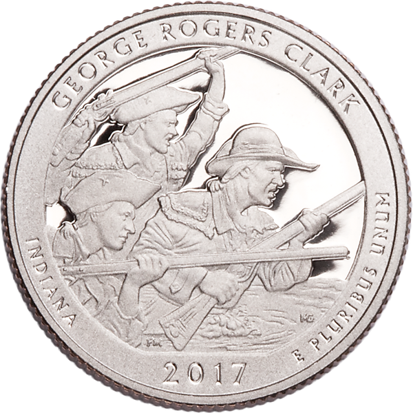 2017-S George Rogers Clark National Historical Park Quarter Proof