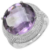 10.22 Carat Genuine Amethyst .925 Sterling Silver Ring