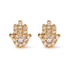 10K Yellow Gold Diamond Accented Hamsa Stud Earrings (H-I Color, I1-I2 Clarity)