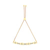 14K Yellow Gold Plated .925 Sterling Silver Channel Set Diamond Accent Twist 4â€-10â€ Adjustable Bolo Bracelet (I-J Color, I3 Clarity)
