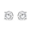 14K White Gold 3/4 Cttw Lab Grown Diamond 4-Prong Classic Stud Earrings (F-G Color, VS2-SI1 Clarity)