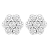 14KT White Gold 1 cttw Diamond Composite Stud Earrings (I-J, SI2-I1)