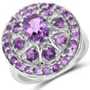 2.67 Carat Genuine Amethyst .925 Sterling Silver Ring