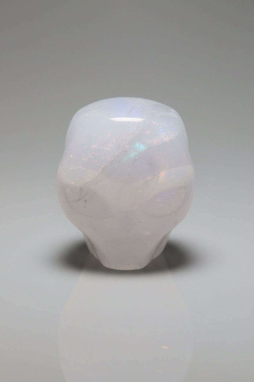 Clear Quartz Alien Head Carving