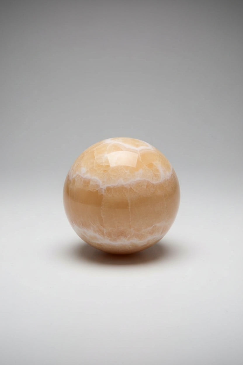 Polished Yellow Calcite Sphere