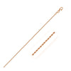 14k Rose Gold Solid Diamond Cut Rope Chain 1.5mm