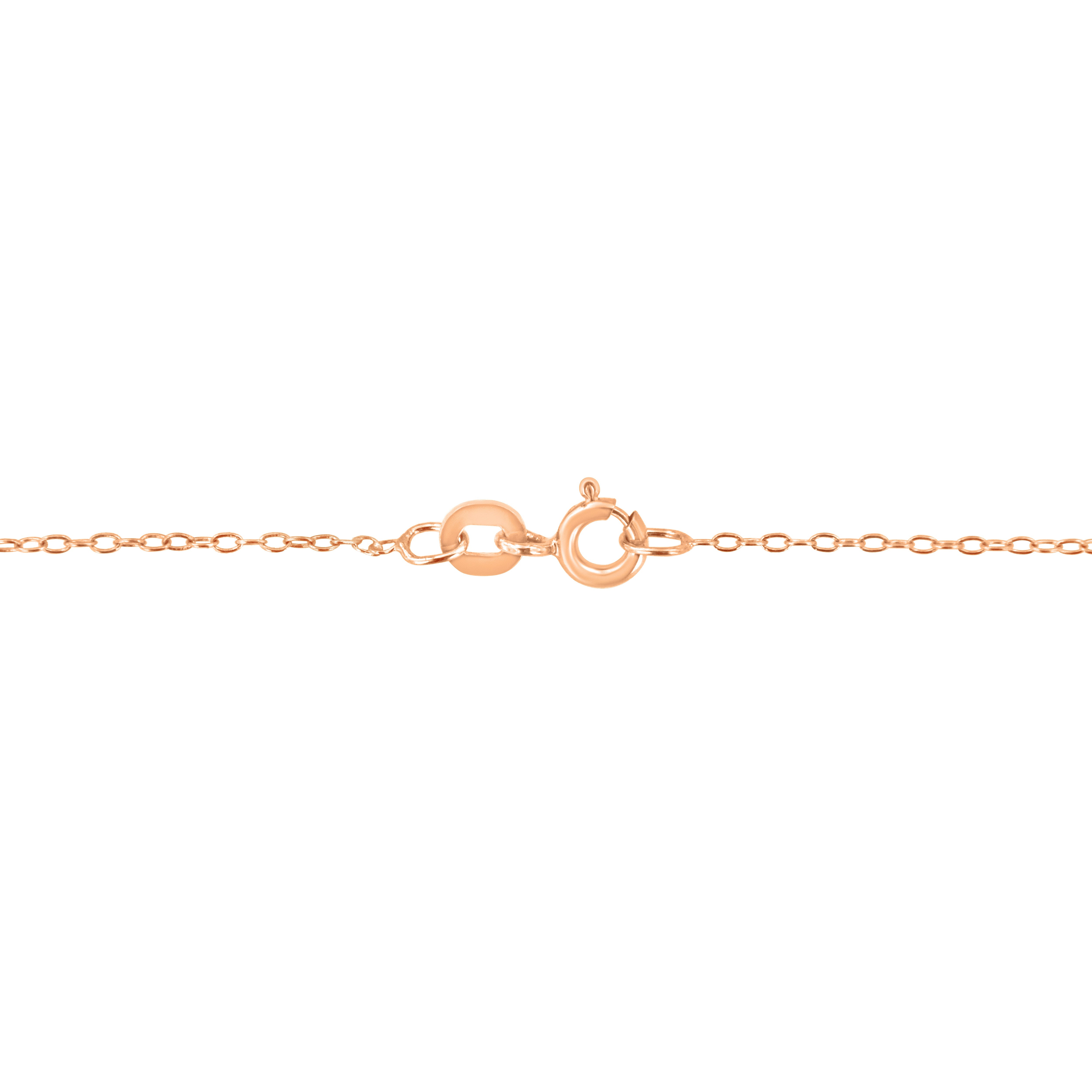 AGS Certified 10K Rose Gold 1/5 Cttw Bezel Set Round Diamond Solitaire 16-18" Adjustable Pendant Necklace (H-I Color, VS1-VS2 Clarity)