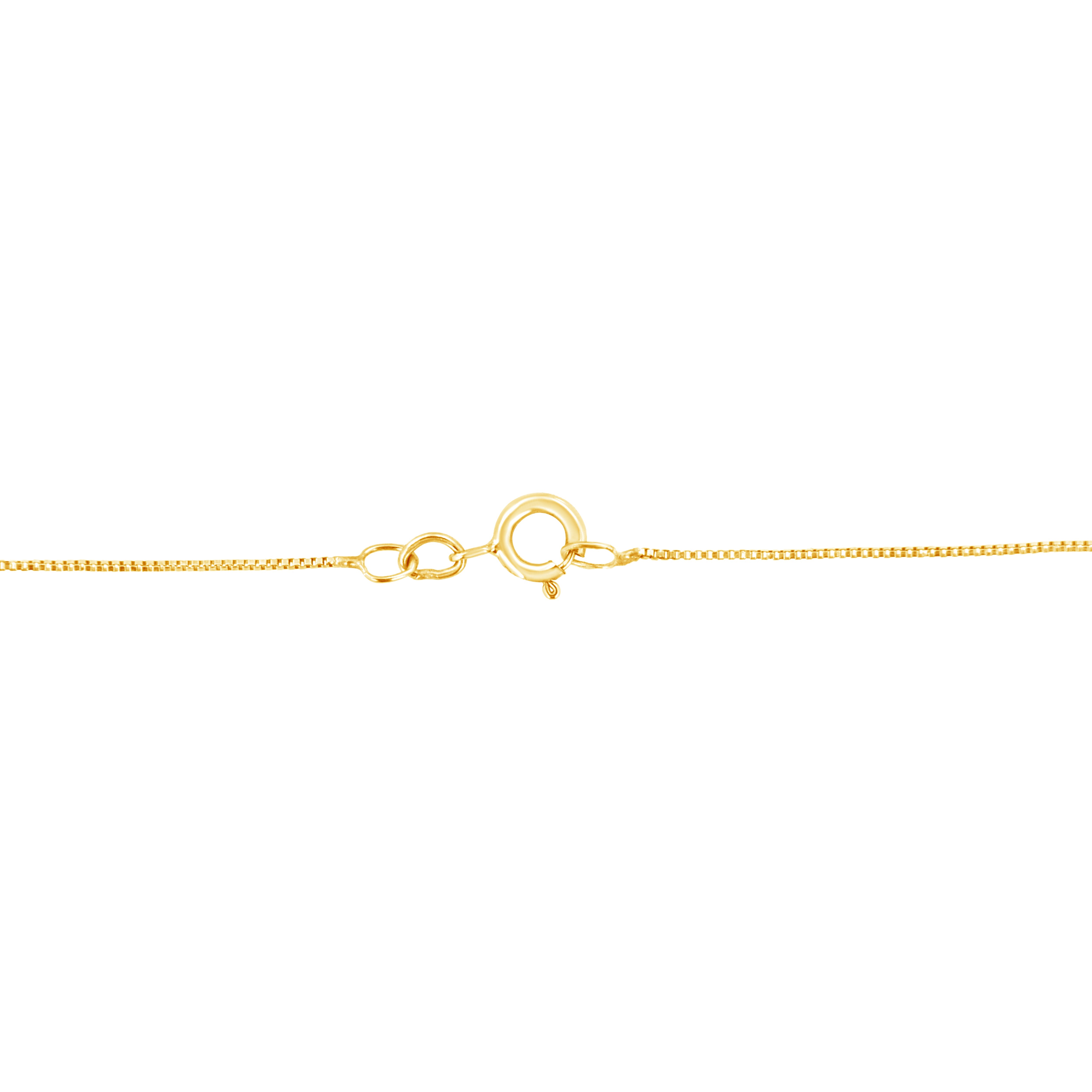 10k Yellow Gold Plated .925 Sterling Silver 3.0 cttw Round-Cut Diamond Open Heart Pendant Necklace (J-K Color, I1-I2 Clarity) - 18"