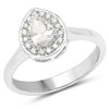 14K White Gold 0.64 Carat Genuine White Diamond Ring